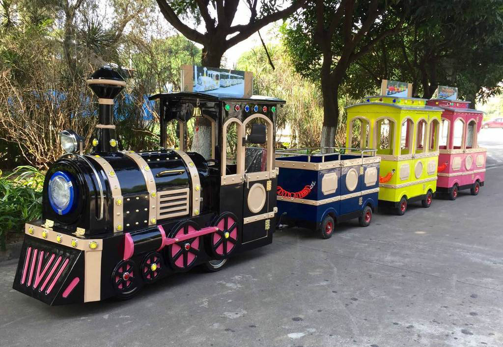 台州景区广商场无轨观光小火车电动儿童游乐设备小火车可坐人户外玩具